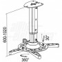 SUPPORTO PER VIDEOPROIETTORE DA SOFFITTO