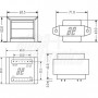 Trasformatore 9V+9V 16VA