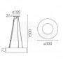 LAMPADARIO LED CIRCOLARE TRI-WHITE