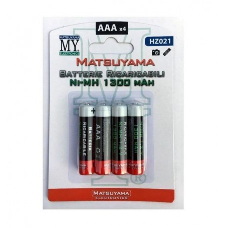 BATTERIE NI-MH MINISTILO AAA 1300mA