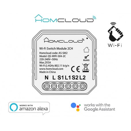 HOMCLOUD MODULO INTERRUTTORE WI-FI DA INCASSO