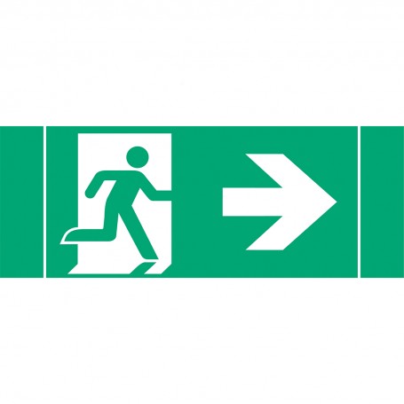 PITTOGRAMMA USCITA EMERGENZA DESTRA