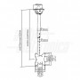 SUPPORTO TV DA SOFFITTO 23"-42"