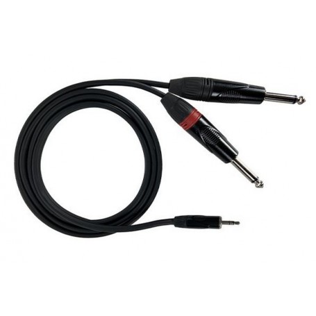 CAVO MINI JACK STEREO + 2 JACK MONO