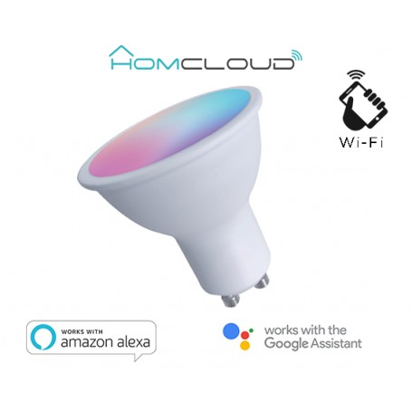 HOMCLOUD LAMPADINA WIFI+RGB+CCT GU10 DIMMERABILE