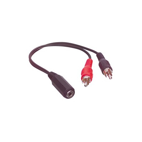 CAVO AUDIO 2 RCA JACK FEMMINA