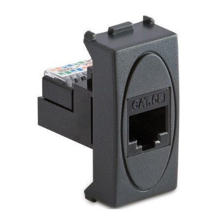 PRESA RJ45 PLUG 8 GRIGIO