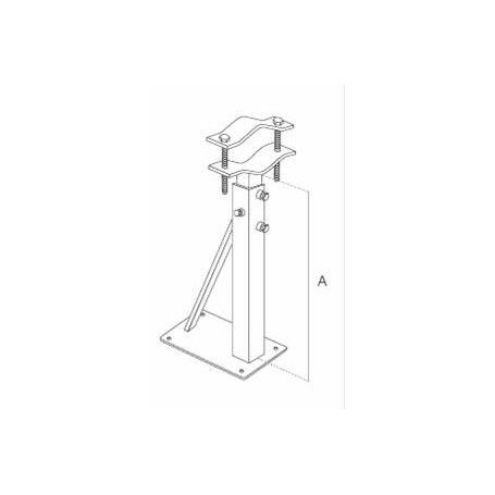 ZANCA TELESCOPICA CM75 TIPO EMILIA CON RINFORZO ZN1542A