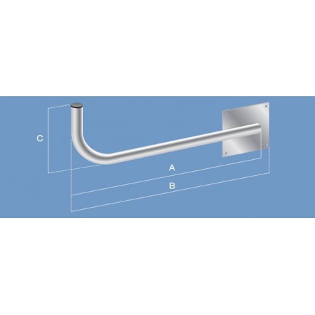 SUPPORTO A SBALZO SALD.DX-SX PARI MURO AC7540NDX-AC7540NSX