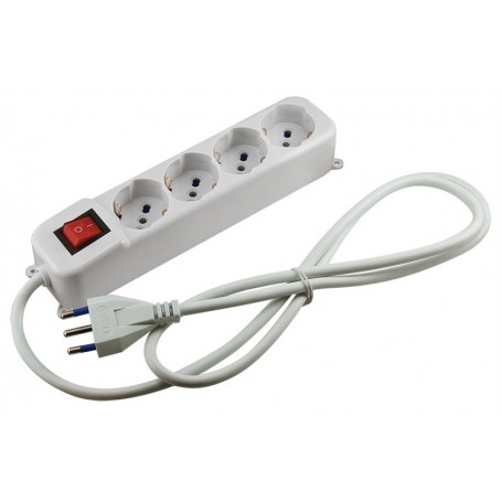 MULTIPRESA 4 POSTI 1 INTERRUTTORE