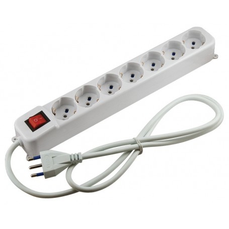 MULTIPRESA 7 POSTI 1 INTERRUTTORE