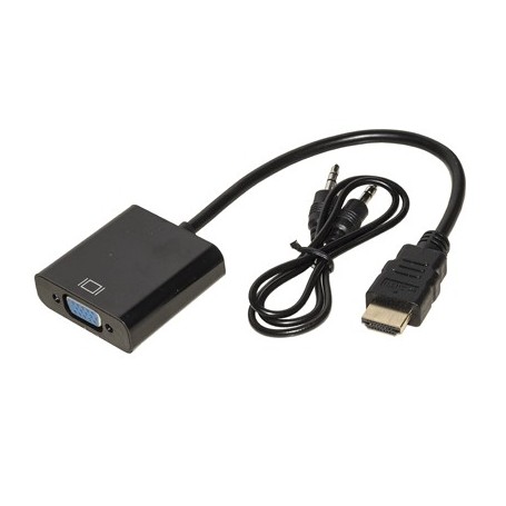 CONVERTITORE DA HDMI A VGA CON AUDIO