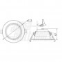 FARETTO DA INCASSO 10W TRI-WHITE