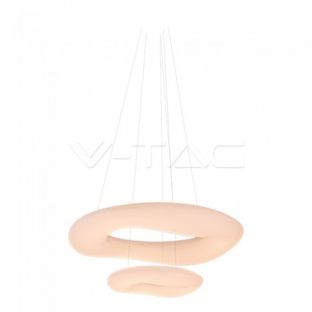 LAMPADARIO LED DOPPIA CALOTTA CON TELECOMANDO