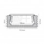 PROFILO  2MT ALLUMINIO COPERTURA OPACA X 15W/MT