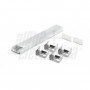PROFILO  2MT ALLUMINIO COPERTURA OPACA X 15W/MT