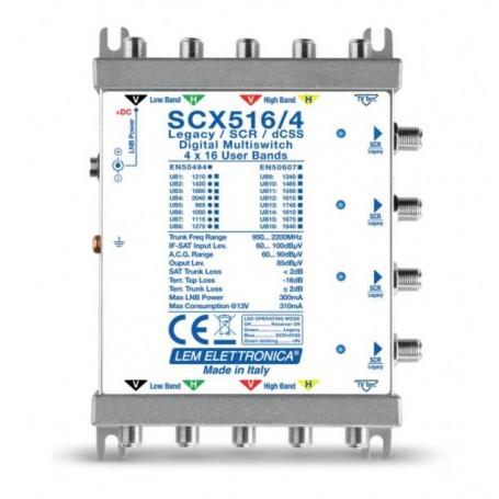 MULTISWITCH LEM SCX516/4EVO