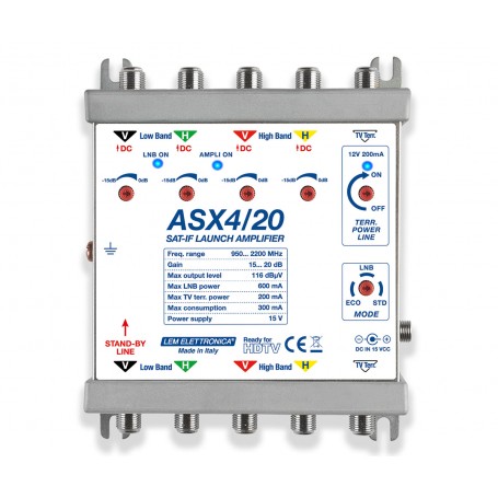 AMPLIFICATORE DI TESTA LEM ASX4/20
