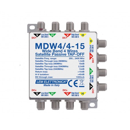 DIVISORE 2 VIE HV/HV LARGA BANDA LEM MDW4/4-15