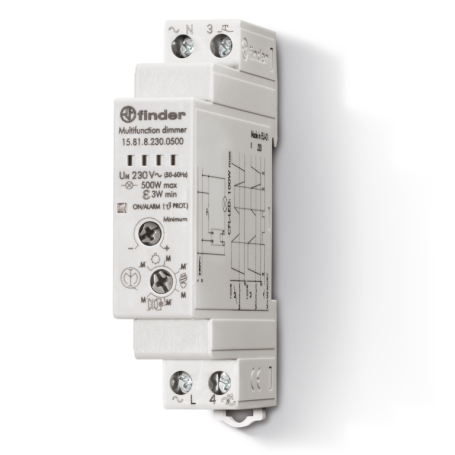 Varialuce (Dimmer) 500 W  Montaggio su barra 35mm