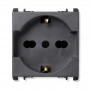Presa Schuko Trivalente Antracite Serie Nea Simon Urmet 10310/2