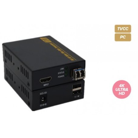 NOVATEC TX+RX DA HDMI SU CAVO FIBRA OTTICA