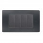 Placca Flexa Tecnopolimero Antracite Nea 4 Moduli Simon Urmet 11804.AN