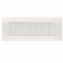 Placca Flexa Tecnopolimero Bianco Nea 7 Moduli Simon Urmet 11807.BN
