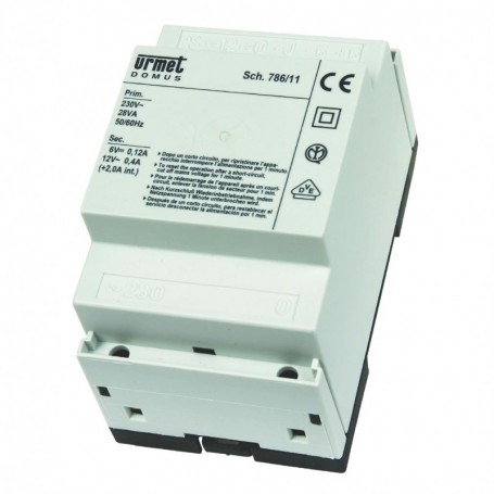 Alimentatore citofonico con generatore di nota (230 Vca) 786/11 URMET