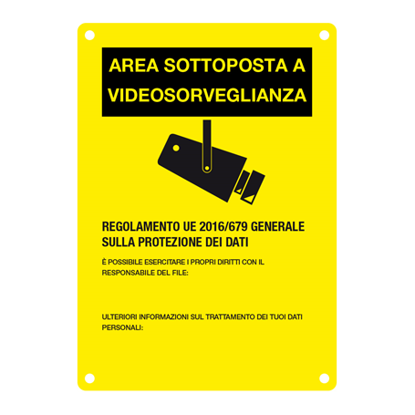 PLACCA SERIGRAFATA TVCC